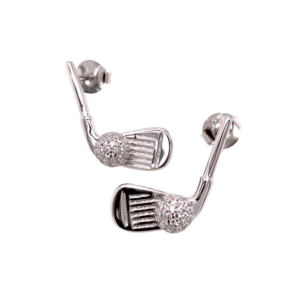 “Albatross” Golf Club Earrings