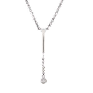 “Smoked” Golf Lariat Necklace