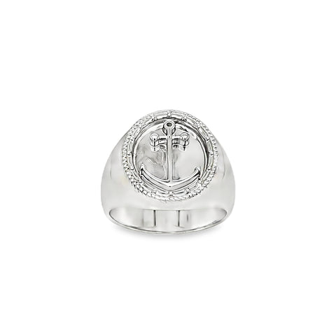 Anchor Signet Ring