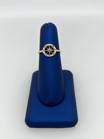 Compass Ring Yellow Gold
