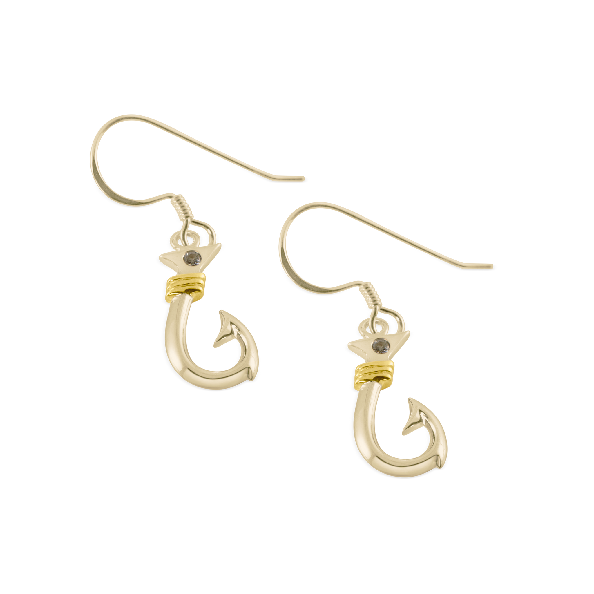 dangling fish hooks Hook Dangle Earrings (Medium) – Nau-T-Girl Jewelry Retail
