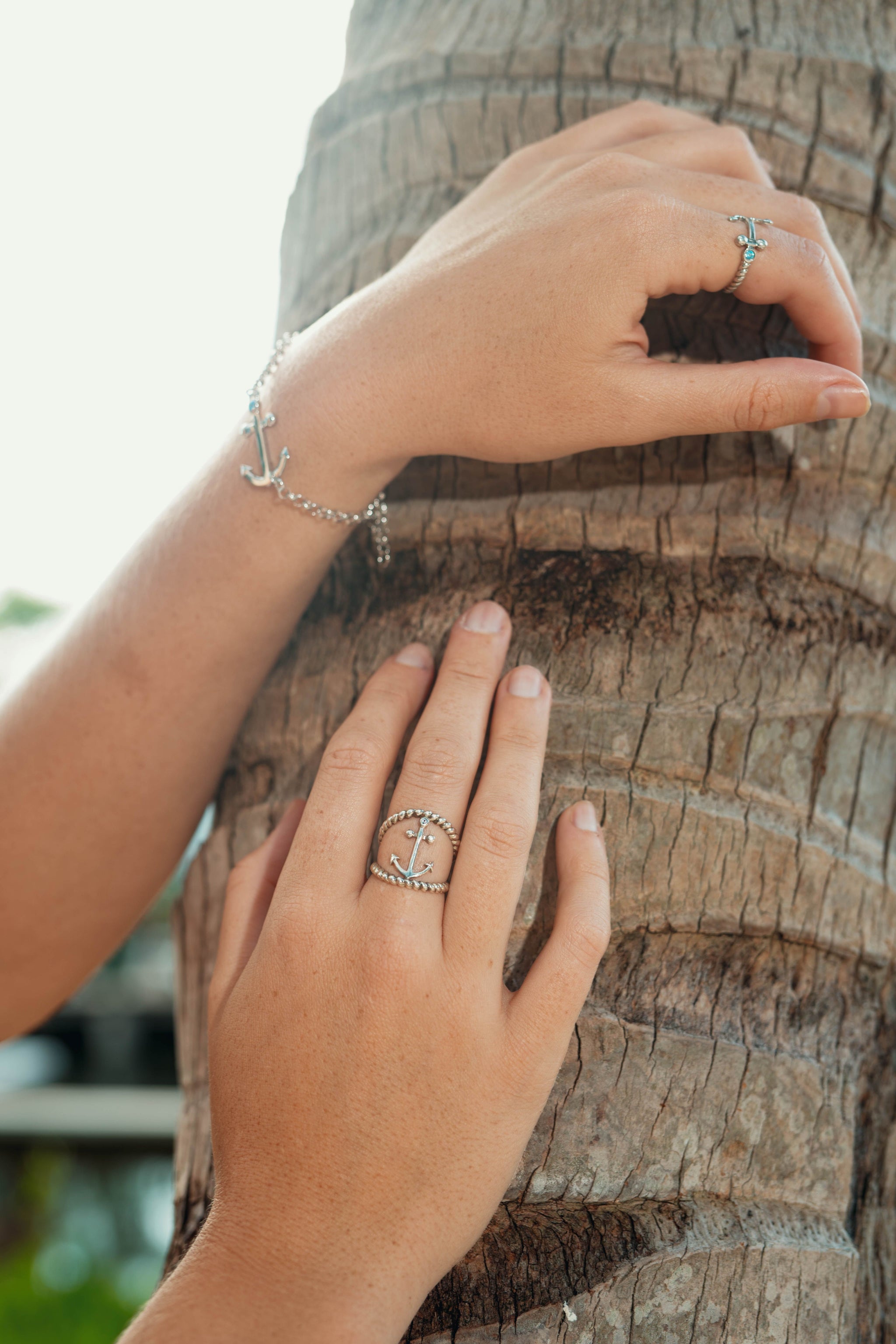 Anchor Double Rope Ring – Nau-T-Girl Jewelry Retail