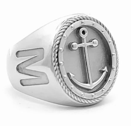Anchor Signet Ring