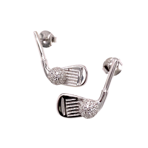 “Albatross” Golf Club Earrings
