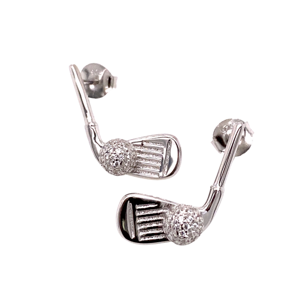 “Albatross” Golf Club Earrings