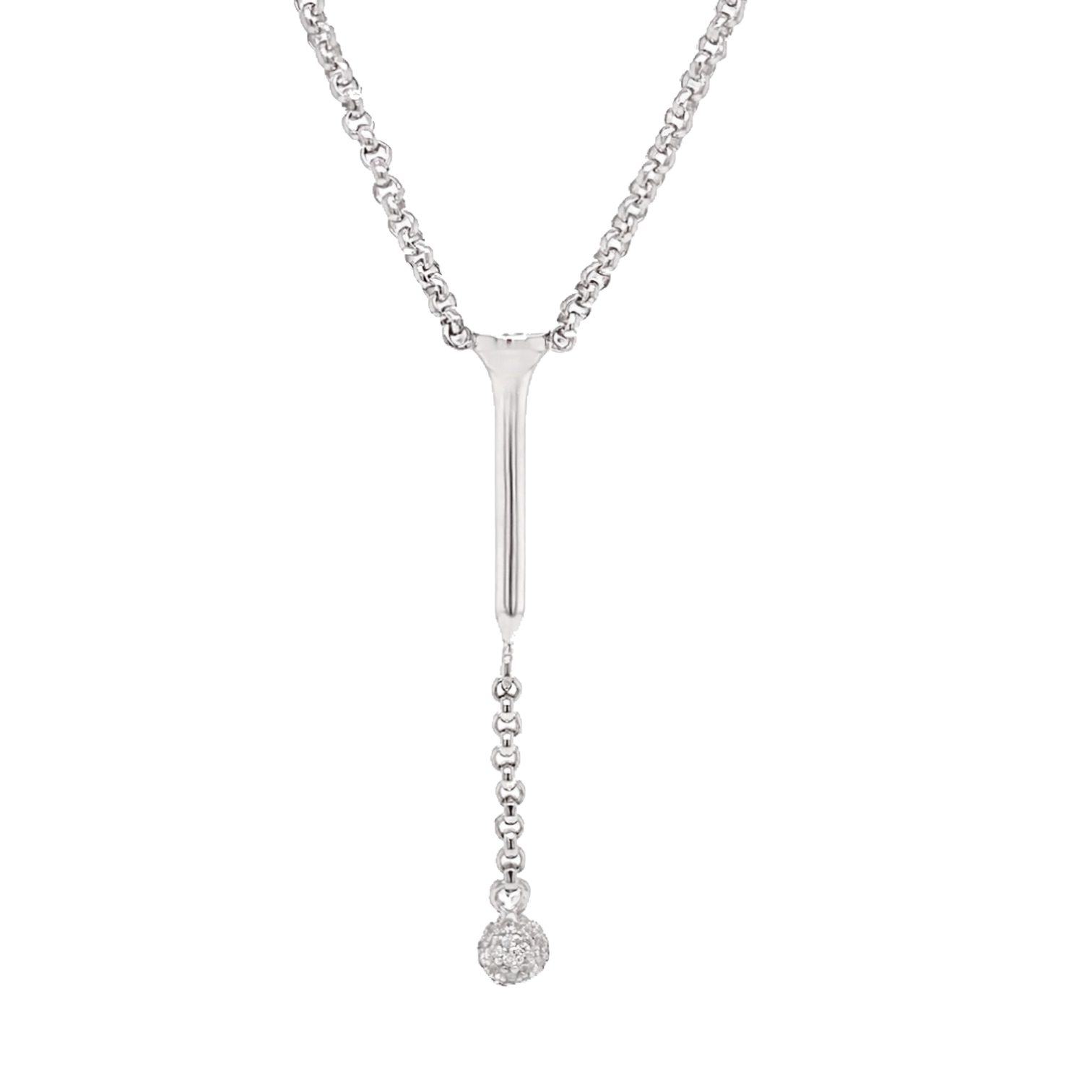 “Smoked” Golf Lariat Necklace