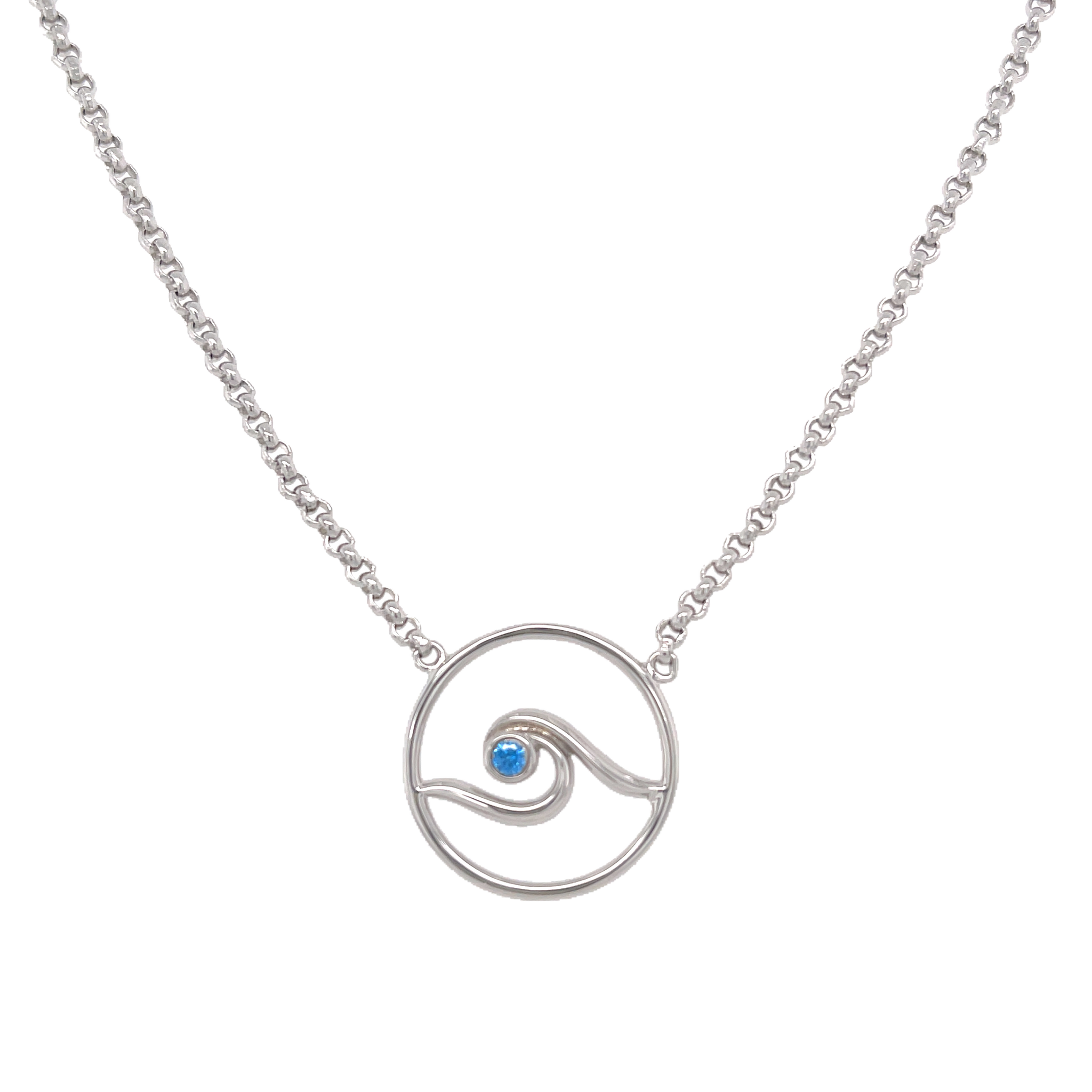 Wave Circle Necklace
