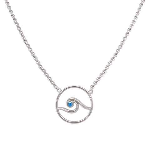 Wave Circle Necklace