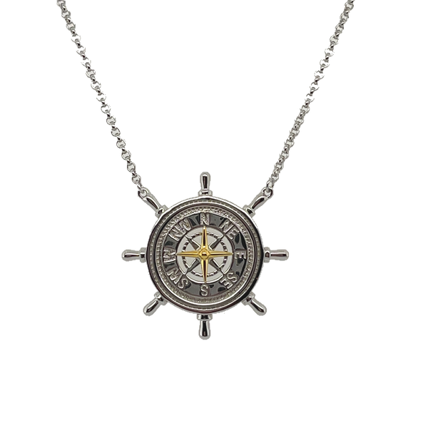Ships Wheel/Compass Necklace