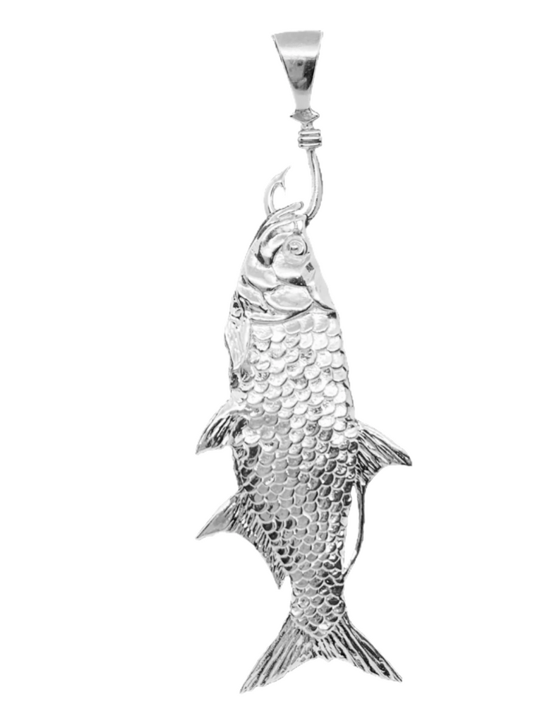 Gold 2025 tarpon pendant