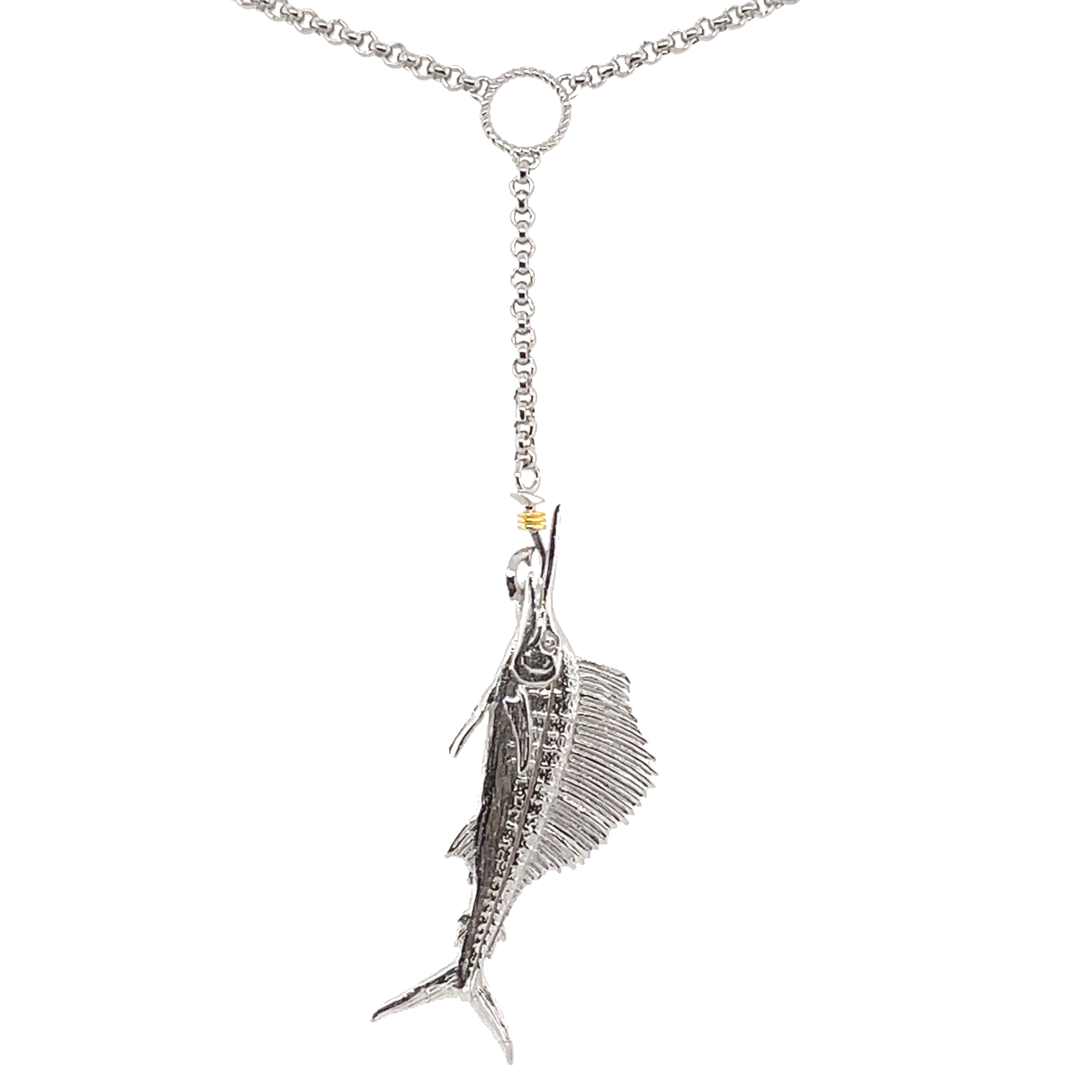Sailfish Ladies Lariat Necklace